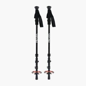NEW Prada Adjustable Black/Orange Ski Poles 110-135cm